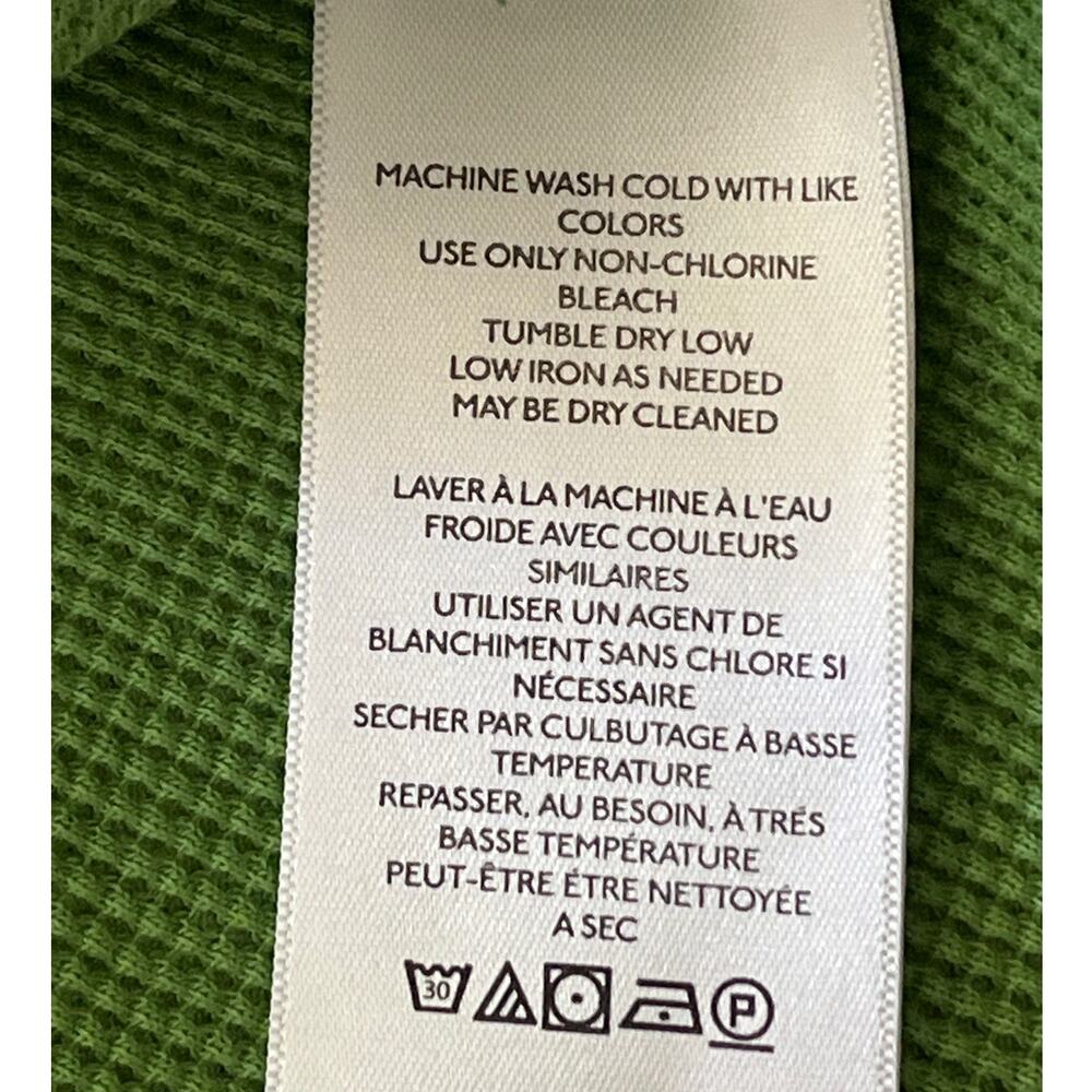 New We the Free Easy Does it Tee Thermal Womens Size L Green Textured Tiny Hole - Picture 12 of 14